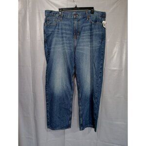 Old‎ Navy Loose Fit Jeans Men's 42x30 Medium Wash Denim Straight Leg High Rise